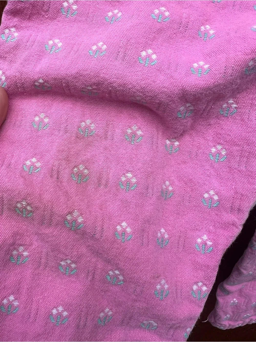 Vintage OshKosh B’Gosh Vestbak Pink Floral Overalls Size 6 USA Made